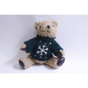 Hugfun International, Teddy Bear in Green Sweater, Plush, 1998, Soft Toy,